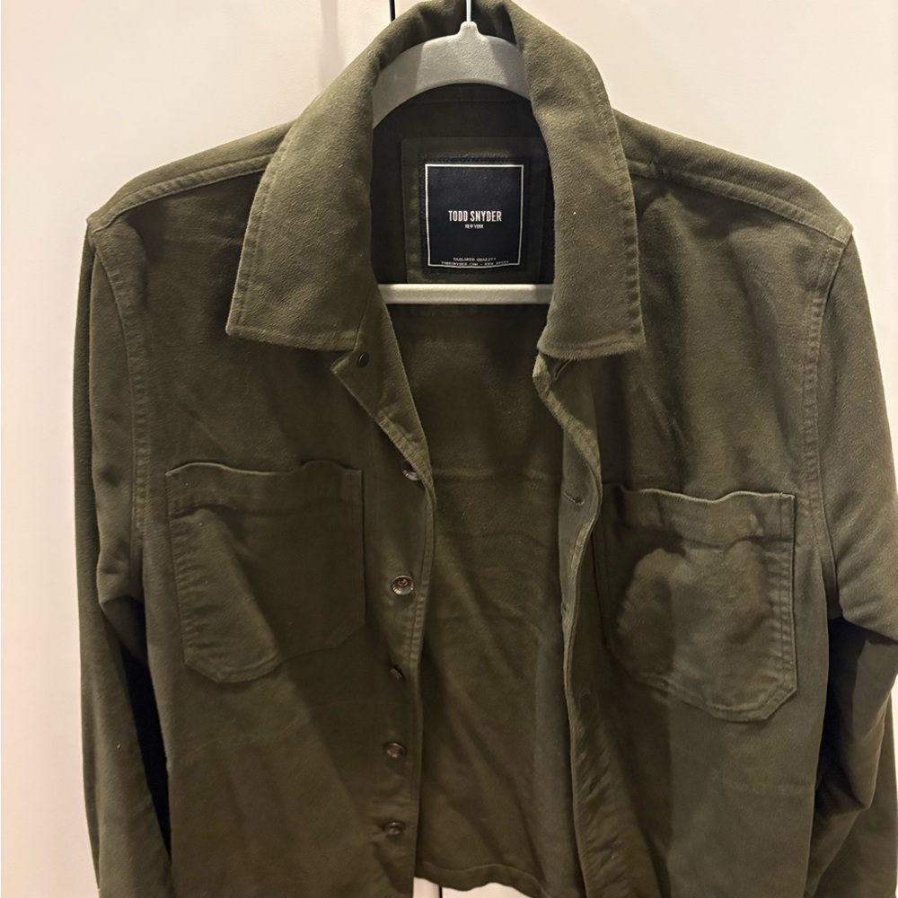 Todd Snyder Dark Olive Men's Shirt Jacket